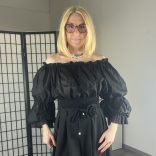 Lily crop felső M6030 - fekete