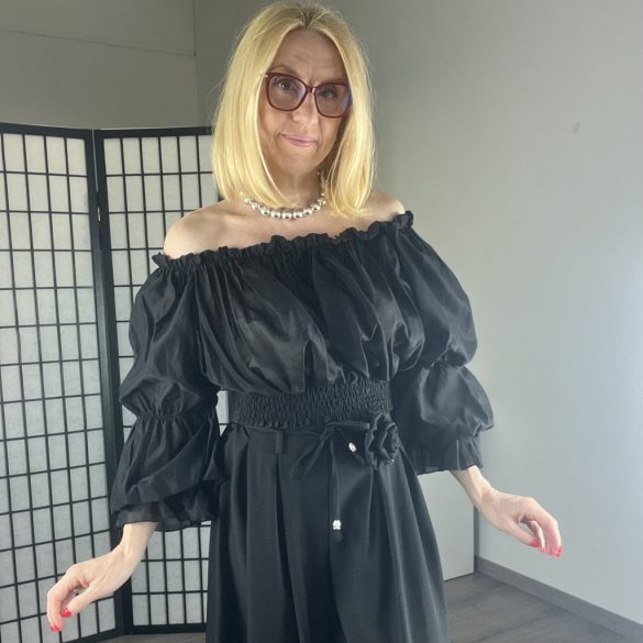 Lily crop felső M6030 - fekete