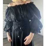 Lily crop felső M6030 - fekete