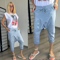 Millie ülepes elasztikus rövidradrág U50118 - kék