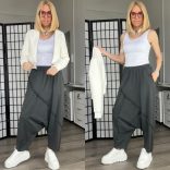 SUN mélyülepes pamut nadrág6318-sötétszürke