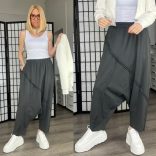 SUN mélyülepes pamut nadrág6318-sötétszürke