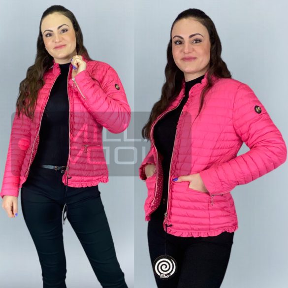 Lucena fodor szegélyes átmeneti dzseki 1301-e - pink