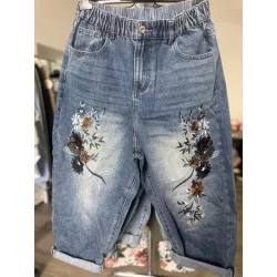 Wendy Trendy hímzett farmer 925059 - középkék