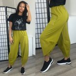 Astra zsebes pamut nadrág-pasztellzöld