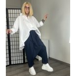 SUN mélyülepes pamut nadrág6318-sötétkék