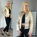 Vopse bőrdzseki V6357-arany