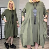 158C elasztikus hagymaruha 53950-khaki