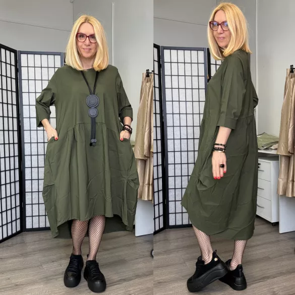 158C elasztikus hagymaruha 53950-khaki