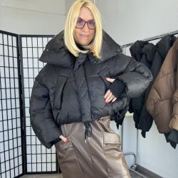 AG Milano steppelt crop dzseki AG1-9201-fekete