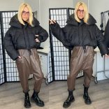 AG Milano steppelt crop dzseki AG1-9201-fekete