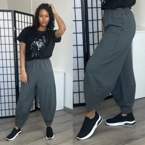 Astra zsebes pamut nadrág-szürke