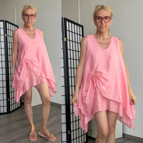 Noe lenge elől húzott ujjatlan tunika 15399 - korall