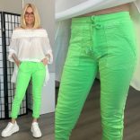 Nina elasztikus farmer 8181 - neonzöld