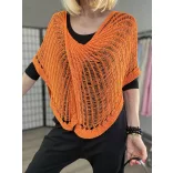 Belina csavart horgolt felső 72823-narancs