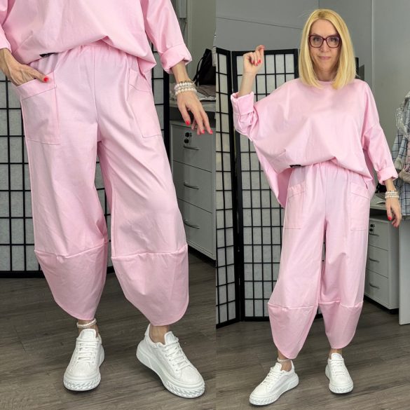 Natura nadrág oversize felsővel  6171-rózsaszín