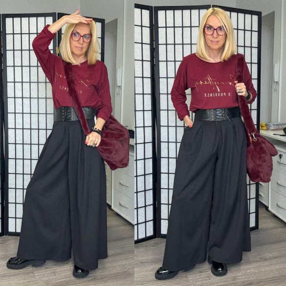 Dorothy bőszárú nadrág 1617-fekete