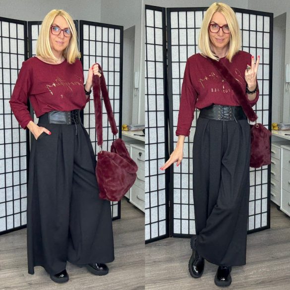 Dorothy bőszárú nadrág 1617-fekete