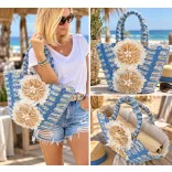 Flora jeans szalmatáskaFB27116