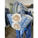 Flora jeans szalmatáskaFB27116