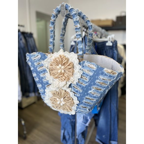 Flora jeans szalmatáskaFB27116
